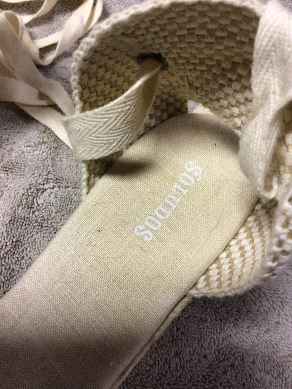 Marseille Wedge Espadrille sandal, size 7.5,
